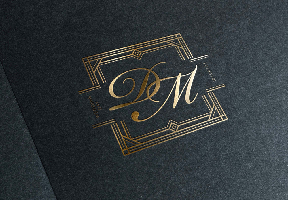 Вензель молодоженов - инициалы жениха и невесты