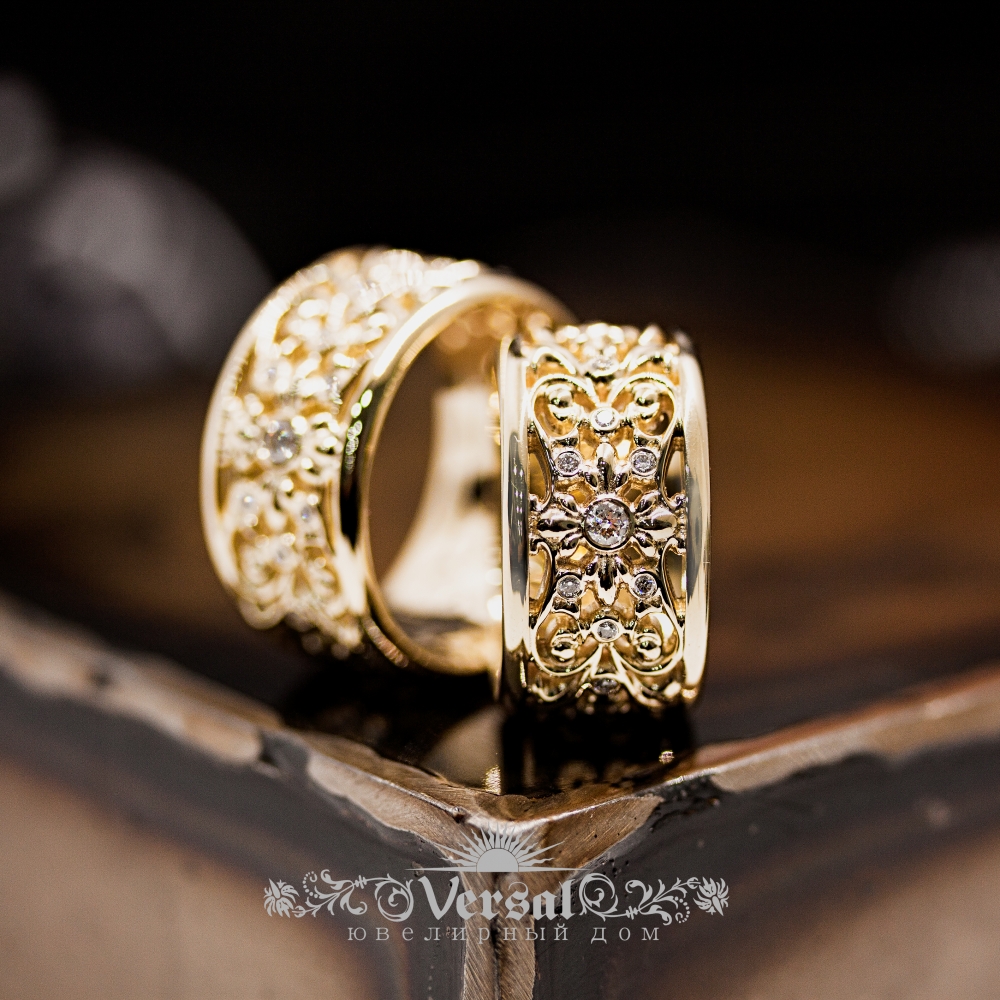 Дизайнерские и оригинальные обручальные кольца Москва