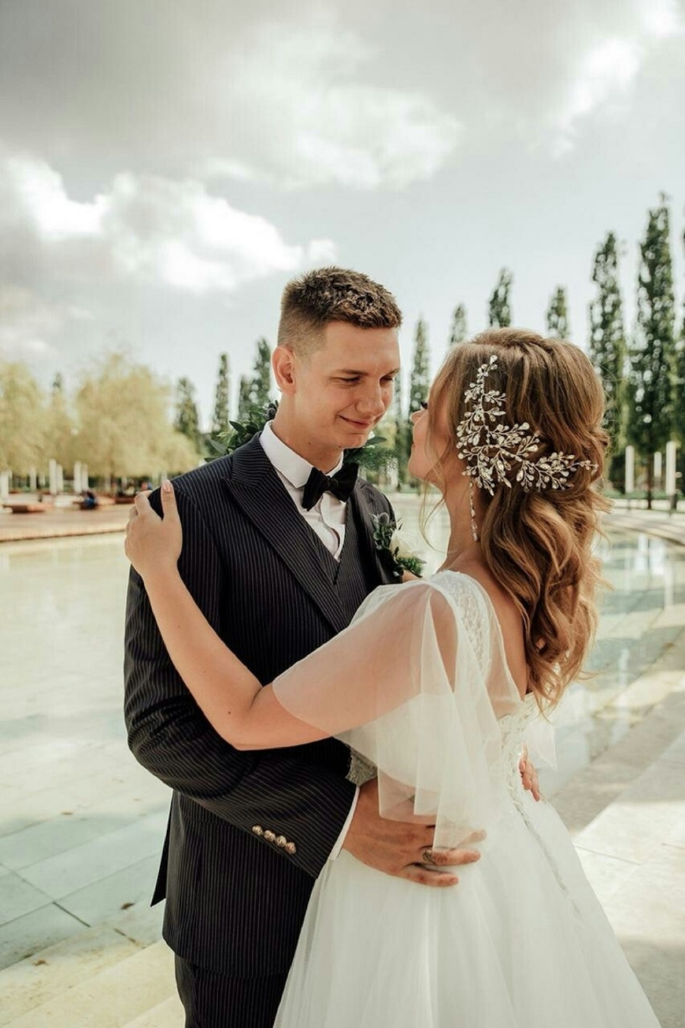 Невеста Анастасия в комплекте украшений "Stasay"