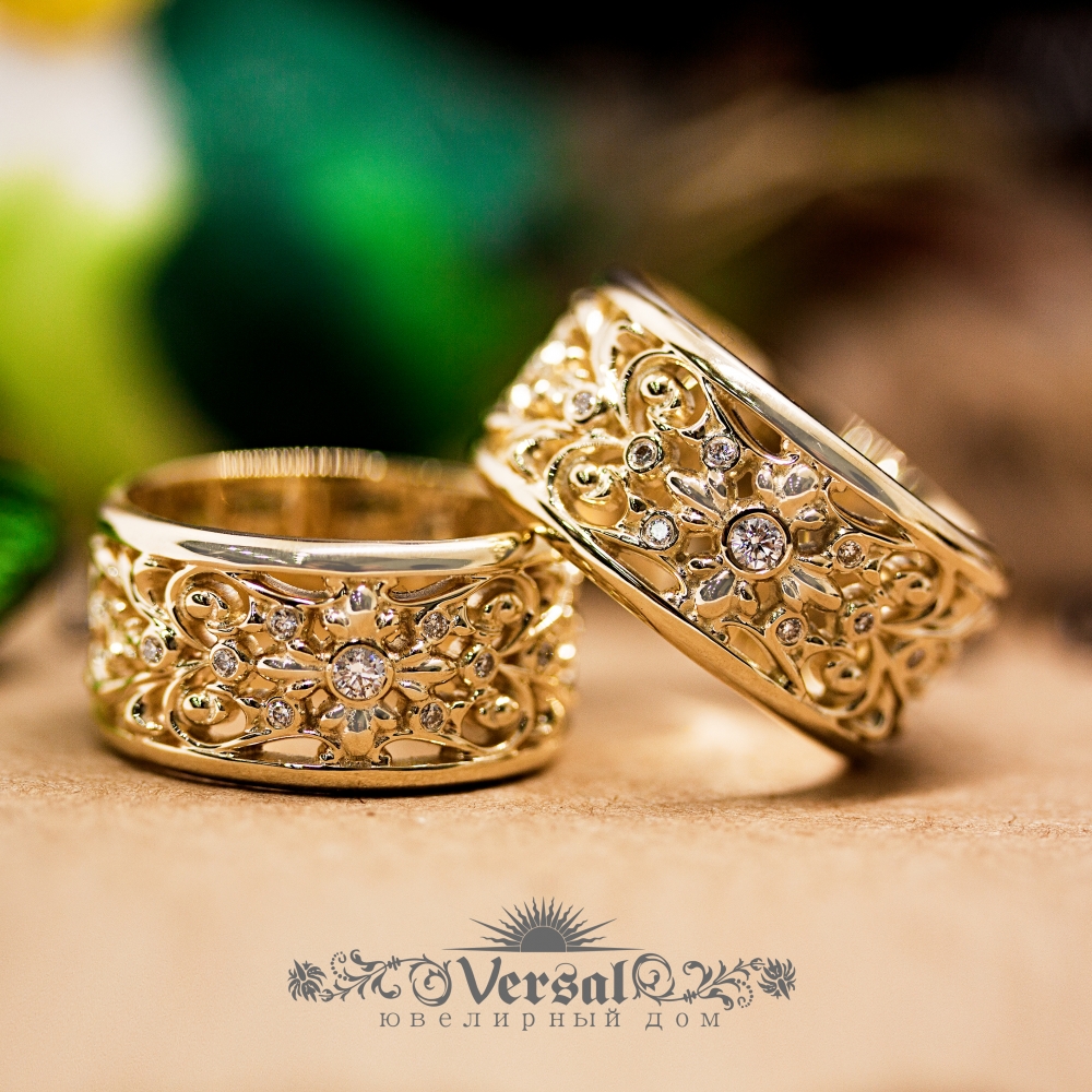 обручальные кольца эксклюзивные, необычные обручальные кольца парные,  красивые обручальные кольца, эксклюзивные обручальные кольца спб,  обручальные славянские кольца золото, необычные обручальные кольца