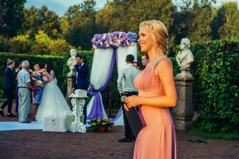 После проведения регистрации. Свадебное торжество Виталины и Ильи