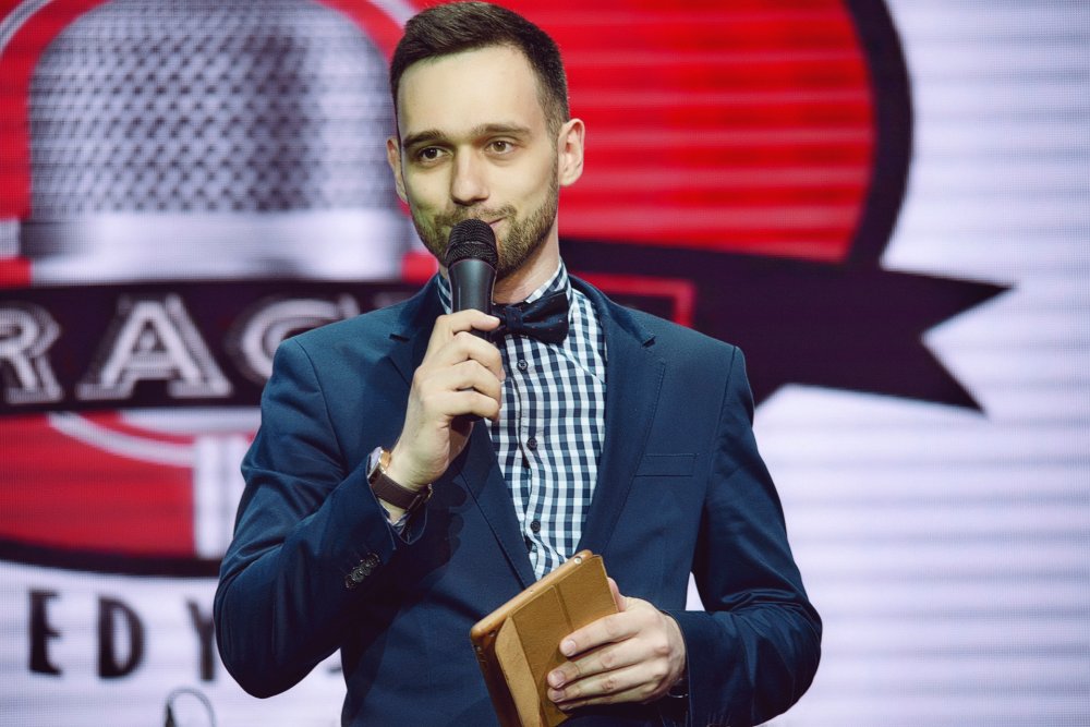Ведущий на Большом Stand up в Праге