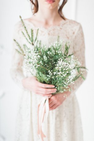 Зимний букет невесты.