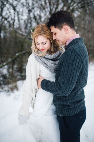 Зимние образы невесты и жениха