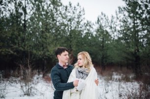 Зимняя фотосессия на природе