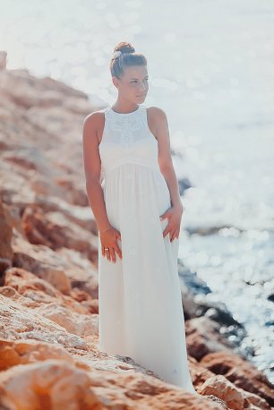 Летнее свадебное платье