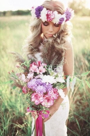 Флористика в образе невесты