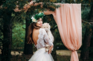 Невеста с котиком