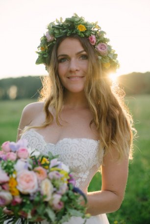 Портрет невесты на закате