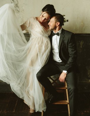 Свадебная фотосессия в студии