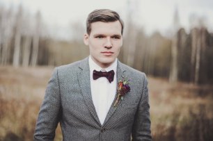 Серый пиджак жениха