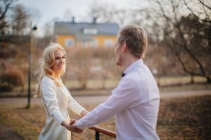 Счастливые новобрачные