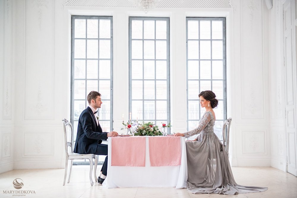 камерная свадьба на двоих в студии