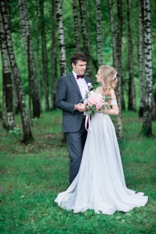 Фотосессия в березовой роще