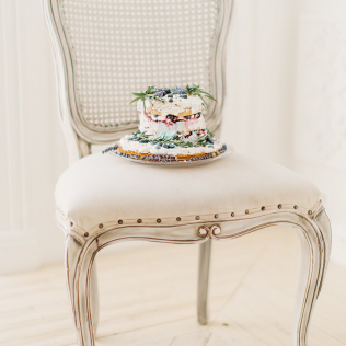 60 идей для декора одноярусного свадебного торта 