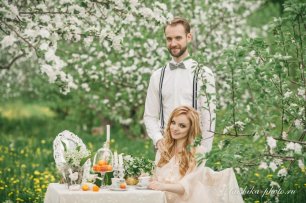 Летняя свадебная фотосессия