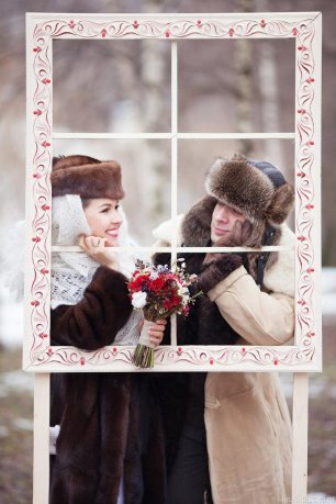 Зимняя свадьба в русском стиле