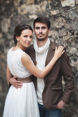 Милые молодожены