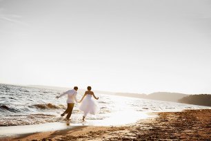 Свадебная фотосессия на пляже