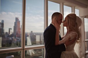 Свадебная фотосъемка на закате