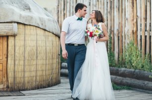 Cвадебная прогулка тёплый летним днём