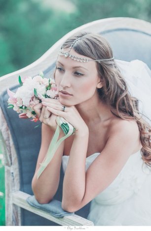 Оригинальное украшение для прически невесты