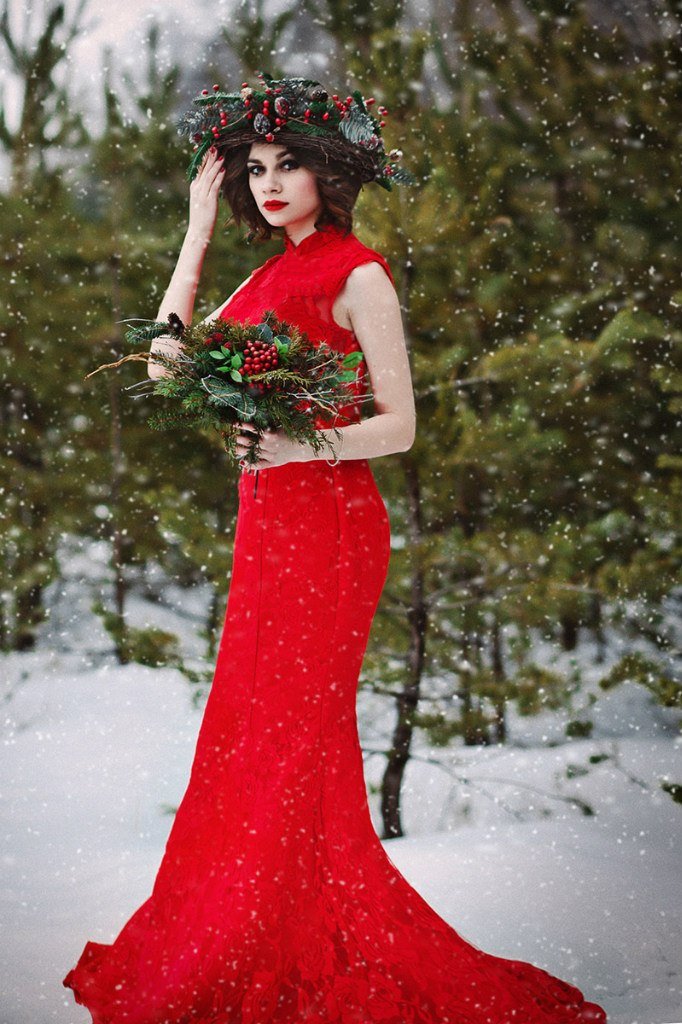 Красивые платья для зимы