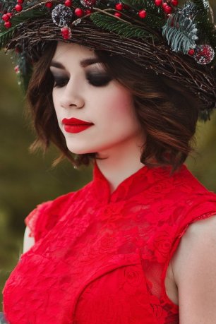 Яркий свадебный образ невесты