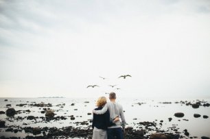 Съемка на заливе