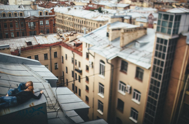  фотосессия love story на крыше, фотограф БОЧКОВ ВЛАДИМИР