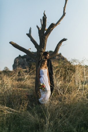 Бохо-свадьба на закате