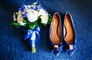 Туфли в насыщенном синем цвете