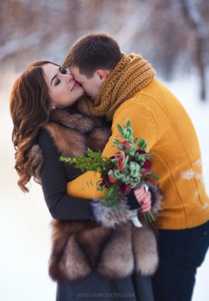 Зимнее лавстори на природе