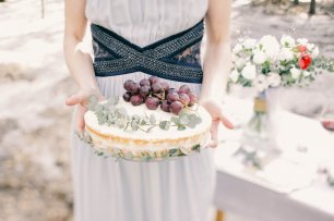 Торт с виноградной лозой