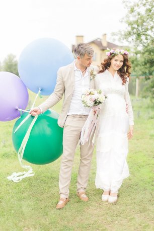 Летняя свадебная фотосессия