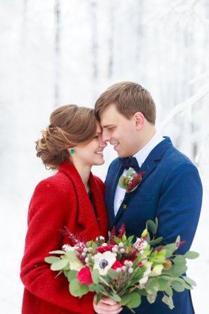 Зимняя фотосессия Юлии и Дениса