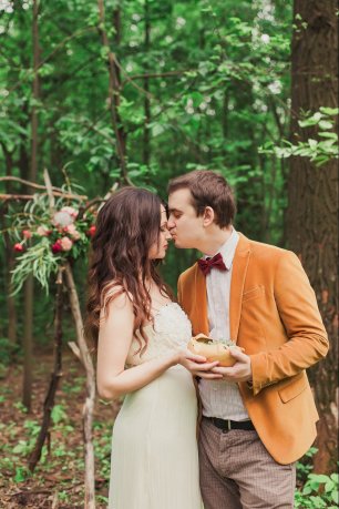 Эко свадьба в лесу