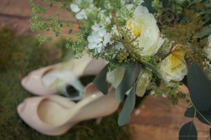 Зеленый свадебный букет