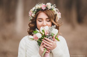 Букет невесты с тюльпанами