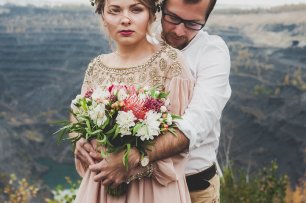 Оригинальный букет на свадьбу