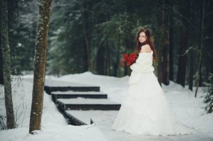 Зимний образ невесты