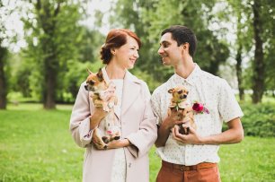 Милые песики на свадьбе