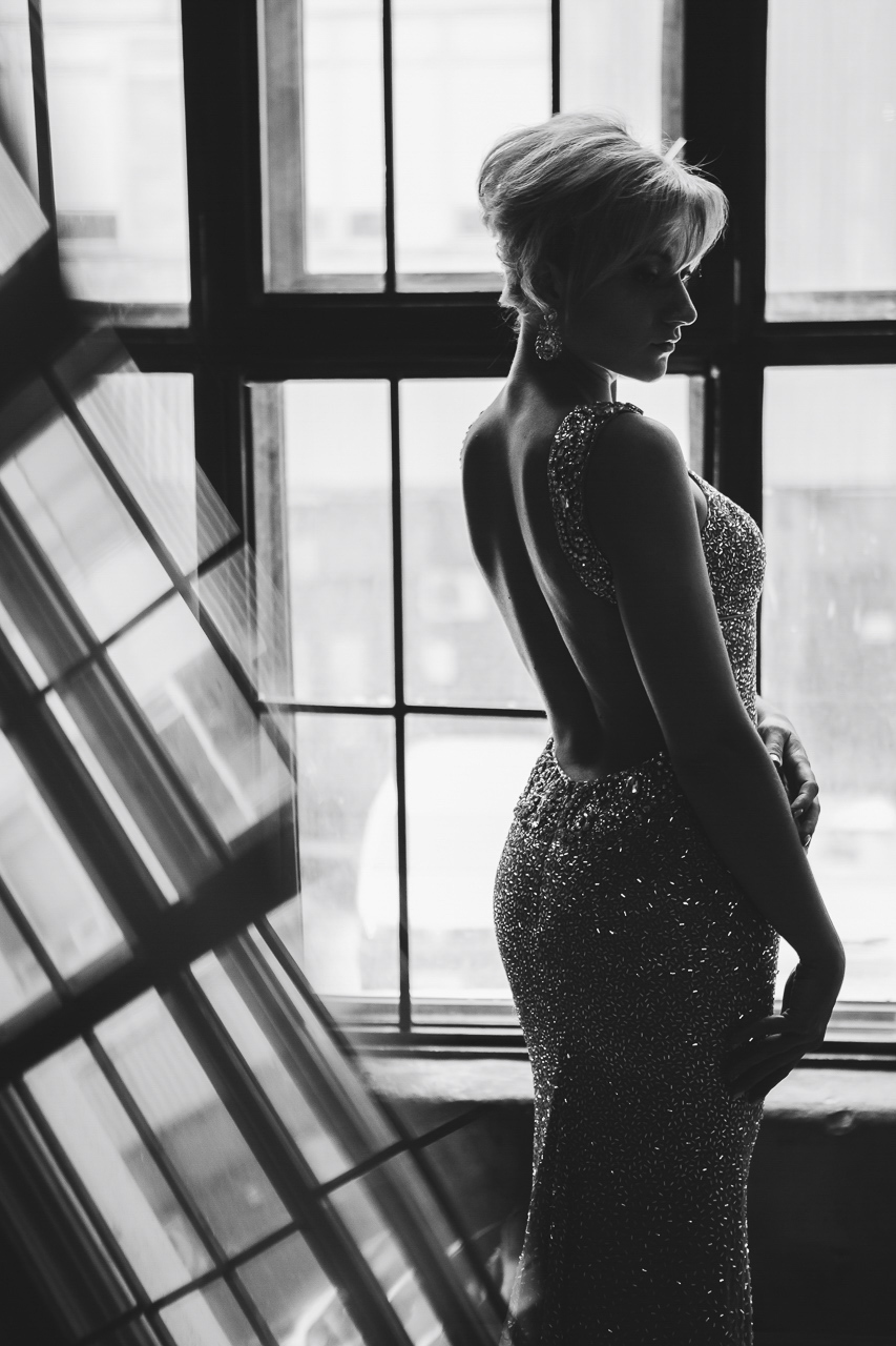 портрет невесты, фотосессия в студии