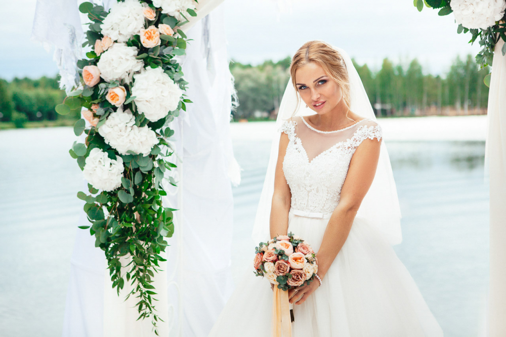 портрет невесты, выездная регистрация