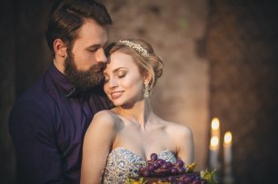 Вечерняя свадебная фотосессия