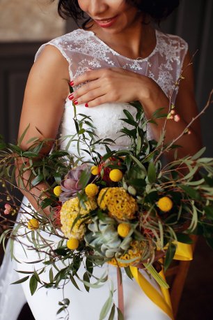 Пышный букет невесты