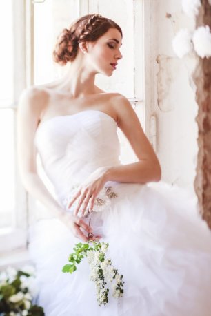 Нежный свадебный образ невесты