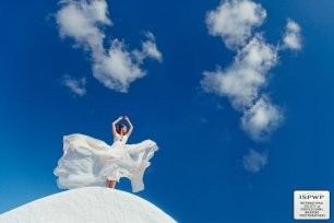 Легкое шифоновое платье невесты