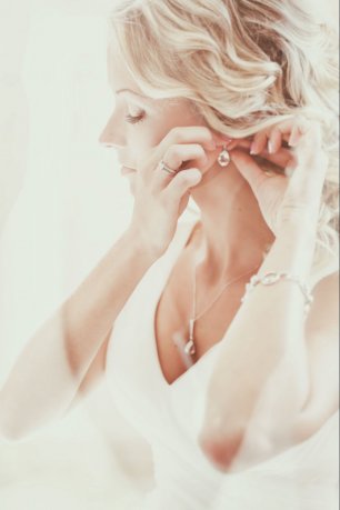 Украшения невесты каплевидной формы