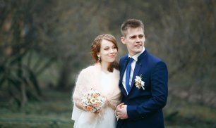 Осенняя фотосессия. Жених и невеста